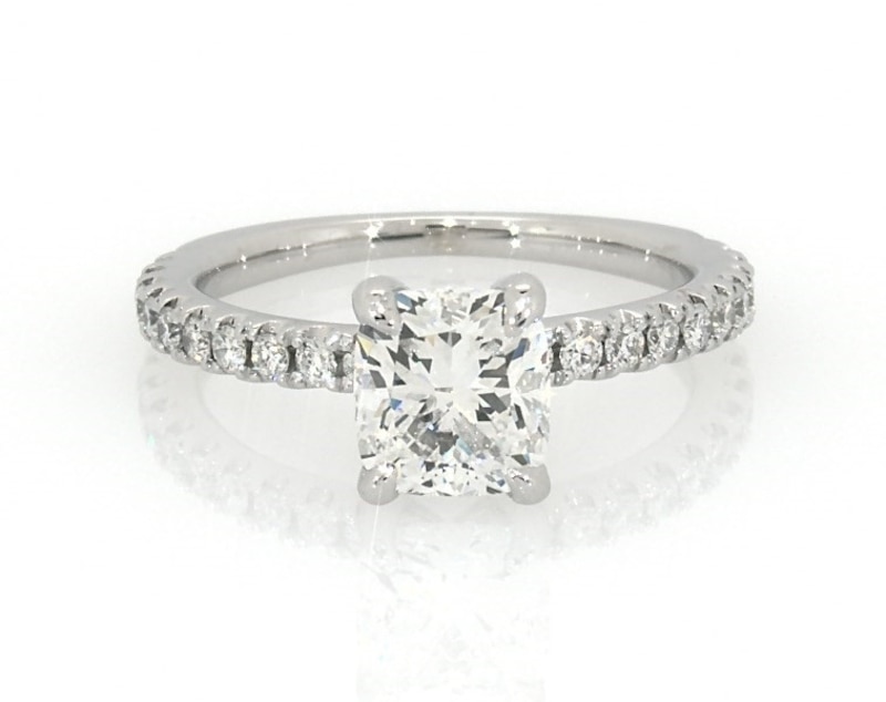 Main Image 1 of Previously Owned Diamond Engagement Ring 1-1/2 ct tw 14K White Gold