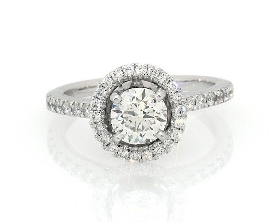 Previously Owned Diamond Engagement Ring 3/4 ct tw 14K White Gold | Jared
