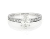 Thumbnail Image 1 of Previously Owned Pear & Round-Cut Diamond Wedding Ring 1-5/8 ct tw 14K White Gold