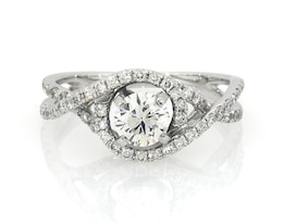 Previously Owned Diamond Engagement Ring 7/8 ct tw 14K White Gold