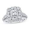Thumbnail Image 0 of Previously Owned Vera Wang WISH Diamond Engagement Ring 2-1/5 ct tw Round/Princess 14K White Gold