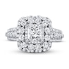 Thumbnail Image 3 of Previously Owned Vera Wang WISH Diamond Engagement Ring 2-1/5 ct tw Round/Princess 14K White Gold