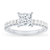 Thumbnail Image 2 of Previously Owned Diamond Engagement Ring Setting 1/2 ct tw Princess 14K White Gold