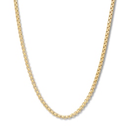 Previously Owned Hollow Box Chain Necklace 10K Yellow Gold Appx. 20&quot; 2.5mm