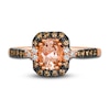 Thumbnail Image 3 of Previously Owned Le Vian Natural Morganite Ring 1/4 ct tw Diamonds 14K Strawberry Gold