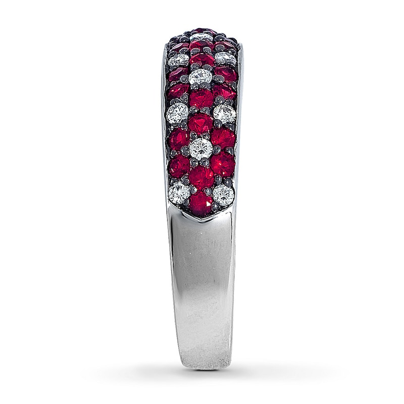 Main Image 3 of Previously Owned Le Vian Ruby Ring 1/5 ct tw Diamonds 14K Vanilla Gold