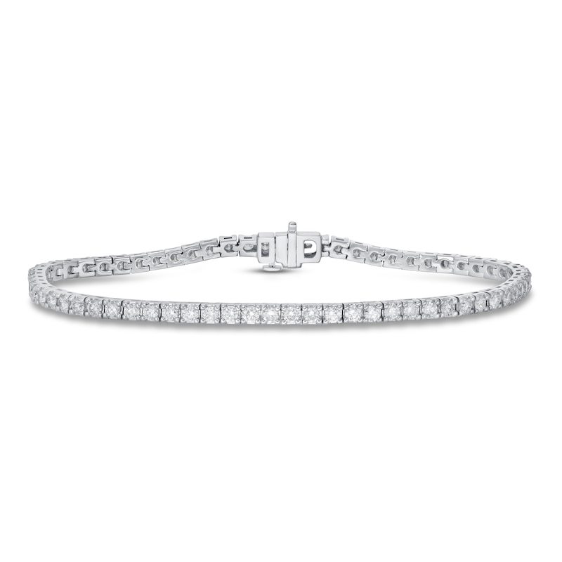 Previously Owned Lab-Created Diamond Bracelet 3 ct tw Round 14K White Gold