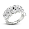 Thumbnail Image 2 of Previously Owned Lab-Created Diamond Ring 4 ct tw Pear/Oval 14K White Gold