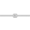 Thumbnail Image 1 of Previously Owned Lab-Created Diamond Fashion Bracelet 3 ct tw Emerald/Round 14K White Gold