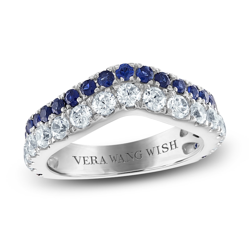 Previously Owned Vera Wang WISH Lab-Created Diamond Anniversary Band 1 ct tw Round 14K White Gold