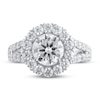 Thumbnail Image 1 of Previously Owned Lab-Created Diamond Engagement Ring 3-3/8 ct tw Round 14K White Gold