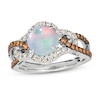 Thumbnail Image 1 of Previously Owned Le Vian Natural Opal Ring 1/2 ct tw Diamonds 14K Vanilla Gold