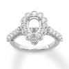 Thumbnail Image 1 of Previously Owned Diamond Ring Setting 1-1/8 carat tw Round 14K White Gold