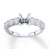 Thumbnail Image 1 of Previously Owned Diamond Engagement Ring Setting 1 ct tw Round 14K White Gold