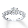 Thumbnail Image 3 of Previously Owned Diamond Engagement Ring Setting 1 ct tw Round 14K White Gold