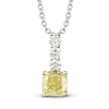 Thumbnail Image 0 of Previously Owned Le Vian Sunny Yellow Diamond Necklace 1/2 ct tw Platinum