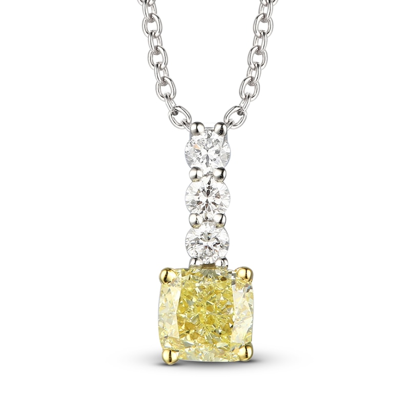 Previously Owned Le Vian Sunny Yellow Diamond Necklace 1/2 ct tw Platinum