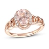 Thumbnail Image 0 of Previously Owned Le Vian Natural Morganite Ring 1/10 ct tw Diamonds 14K Strawberry Gold