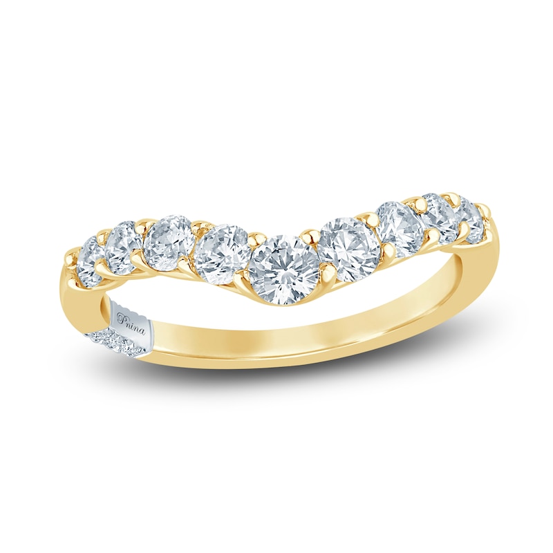 Previously Owned Pnina Tornai Lab-Created Diamond Contour Anniversary Band 1 ct tw Round 14K Yellow Gold