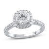 Thumbnail Image 1 of Previously Owned Lab-Created Diamond Engagement Ring 2 ct tw Round 14K White Gold