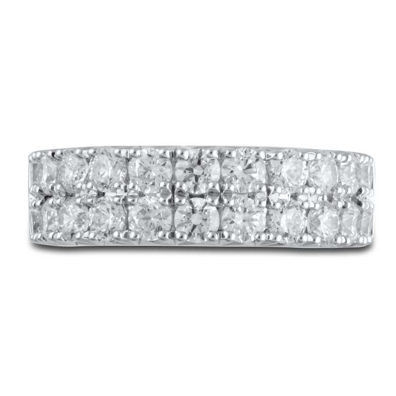 Main Image 3 of Previously Owned Lab-Created Diamond Anniversary Band 2 ct tw Round 14K White Gold