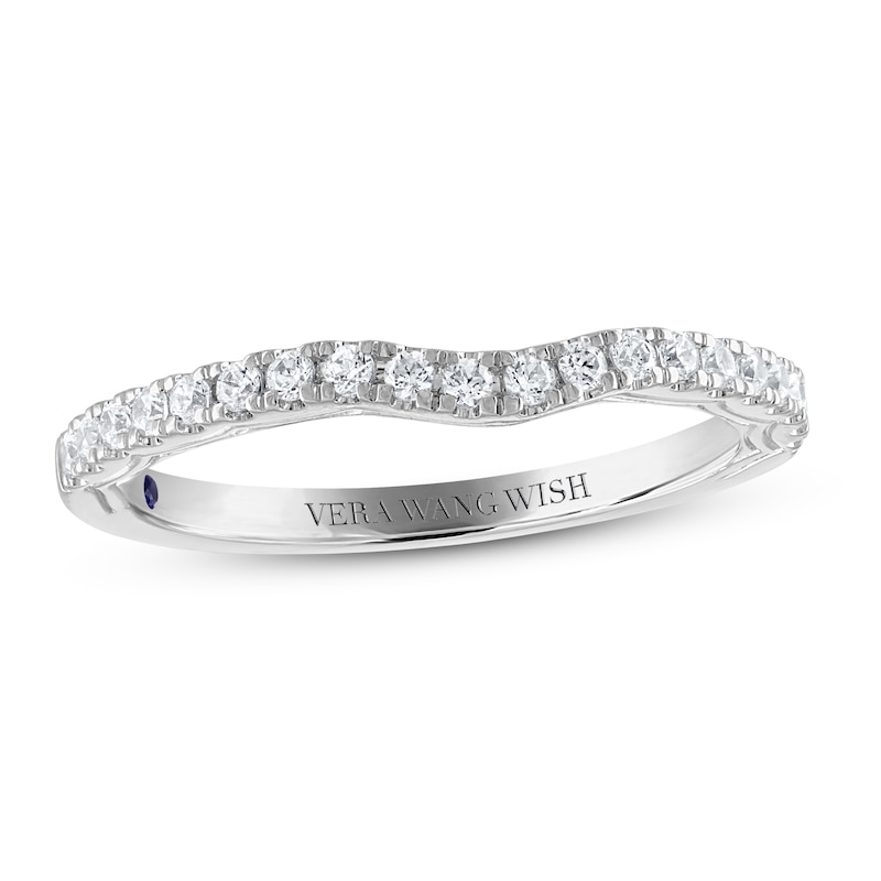 Main Image 1 of Previously Owned Vera Wang WISH Wedding Band 1/4 ct tw Diamonds 14K White Gold