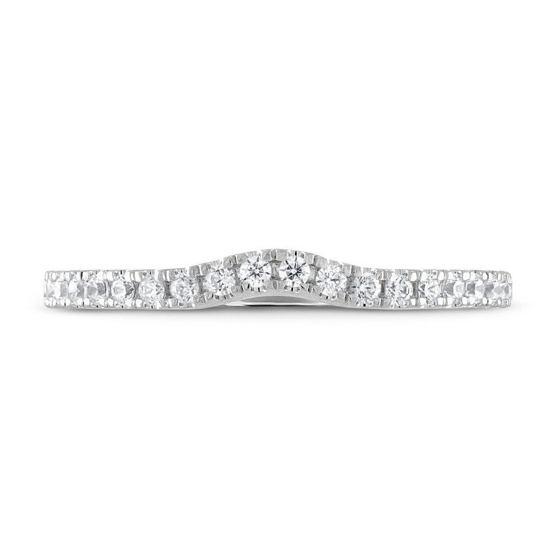 Main Image 3 of Previously Owned Vera Wang WISH Wedding Band 1/4 ct tw Diamonds 14K White Gold