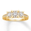 Thumbnail Image 1 of Previously Owned Diamond Engagement Ring 1/2 ct tw Princess-cut 14K Yellow Gold