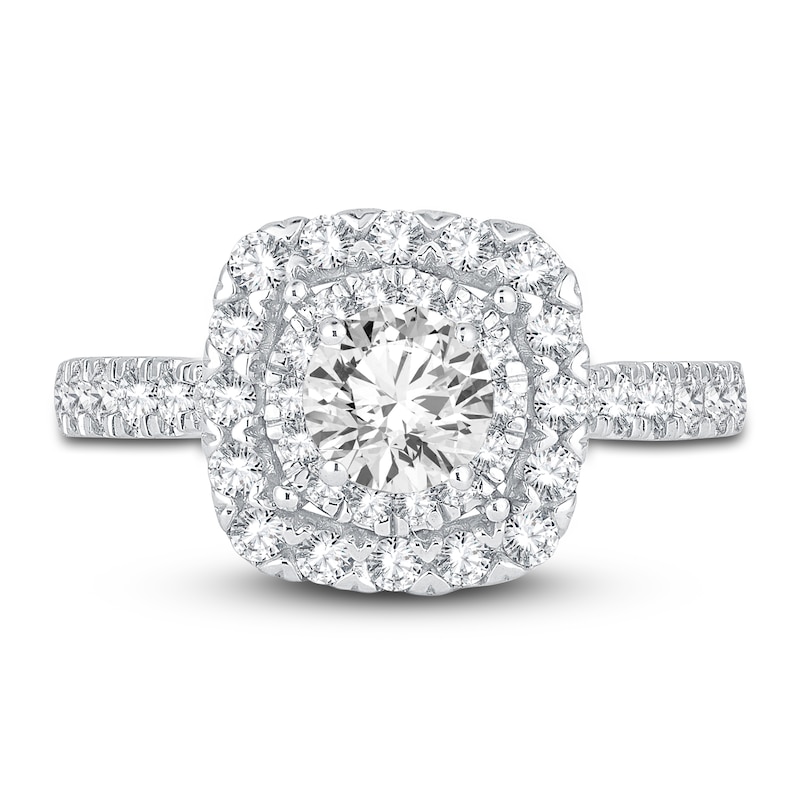 Main Image 3 of Previously Owned Diamond Engagement Ring 1-1/2 ct tw Round 14K White Gold