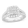 Thumbnail Image 1 of Previously Owned Diamond Engagement Ring 1-3/4 ct tw Round/Princess 14K White Gold