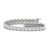 Thumbnail Image 2 of Previously Owned Diamond Line Tennis Bracelet 5 ct tw Princess/Round 14K White Gold