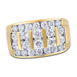 Previously Owned Men's Diamond Anniversary Ring 2 ct tw Round 14K Yellow Gold