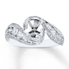 Thumbnail Image 1 of Previously Owned Diamond Ring Setting 1-1/5 ct tw Round-cut 14K White Gold