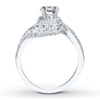 Thumbnail Image 2 of Previously Owned Diamond Ring Setting 1-1/5 ct tw Round-cut 14K White Gold