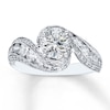 Thumbnail Image 3 of Previously Owned Diamond Ring Setting 1-1/5 ct tw Round-cut 14K White Gold