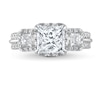 Thumbnail Image 3 of Previously Owned Vera Wang WISH Engagement Ring Setting 1 ct tw Round/Princess 14K White Gold