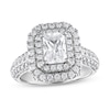 Thumbnail Image 1 of Previously Owned Vera Wang WISH Diamond Engagement Ring 2-1/4 ct tw Emerald-cut 14K White Gold