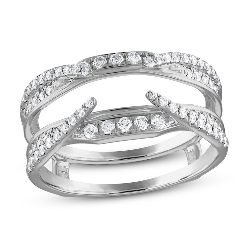 Main Image 1 of Previously Owned Diamond Anniversary Enhancer Band 1/2 ct tw Round 14K White Gold