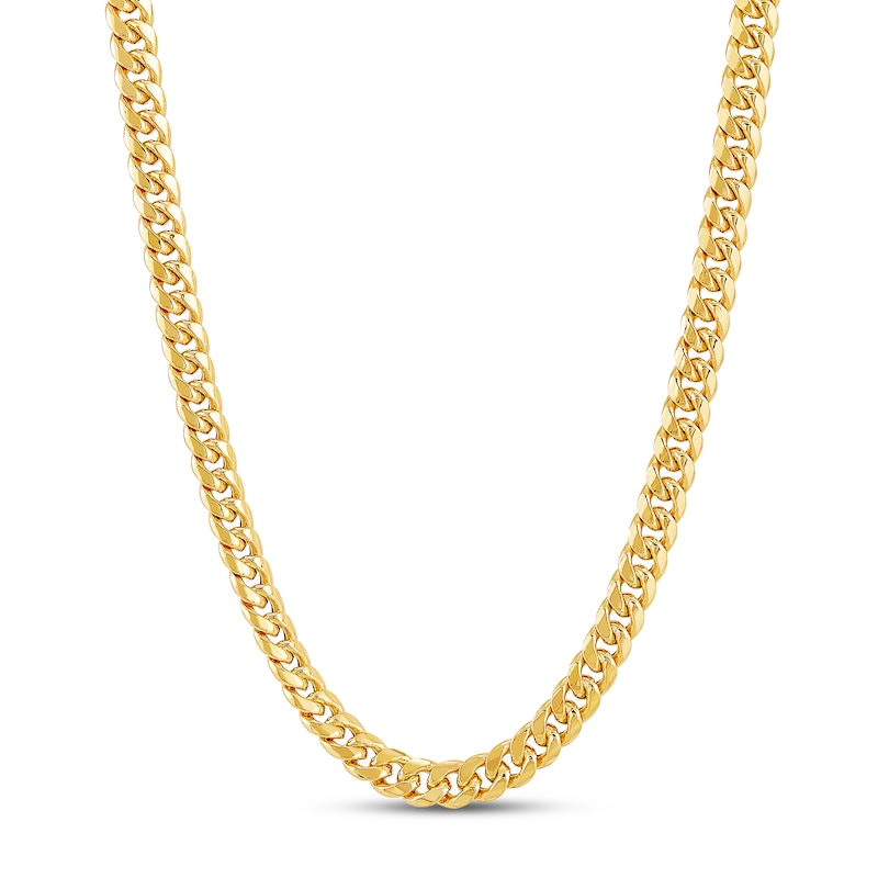 Previously Owned Curb Chain Necklace 10K Yellow Gold 22" 6.15mm