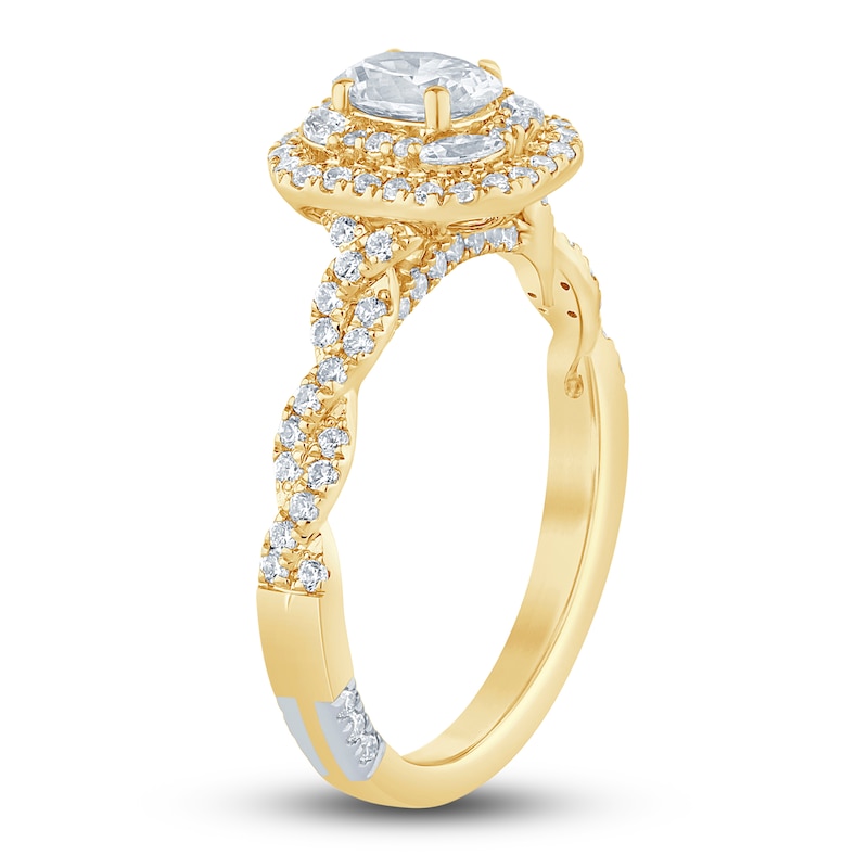 Main Image 2 of Previously Owned Pnina Tornai Diamond Engagement Ring 1 ct tw Oval/Marquise/ Round 14K Yellow Gold