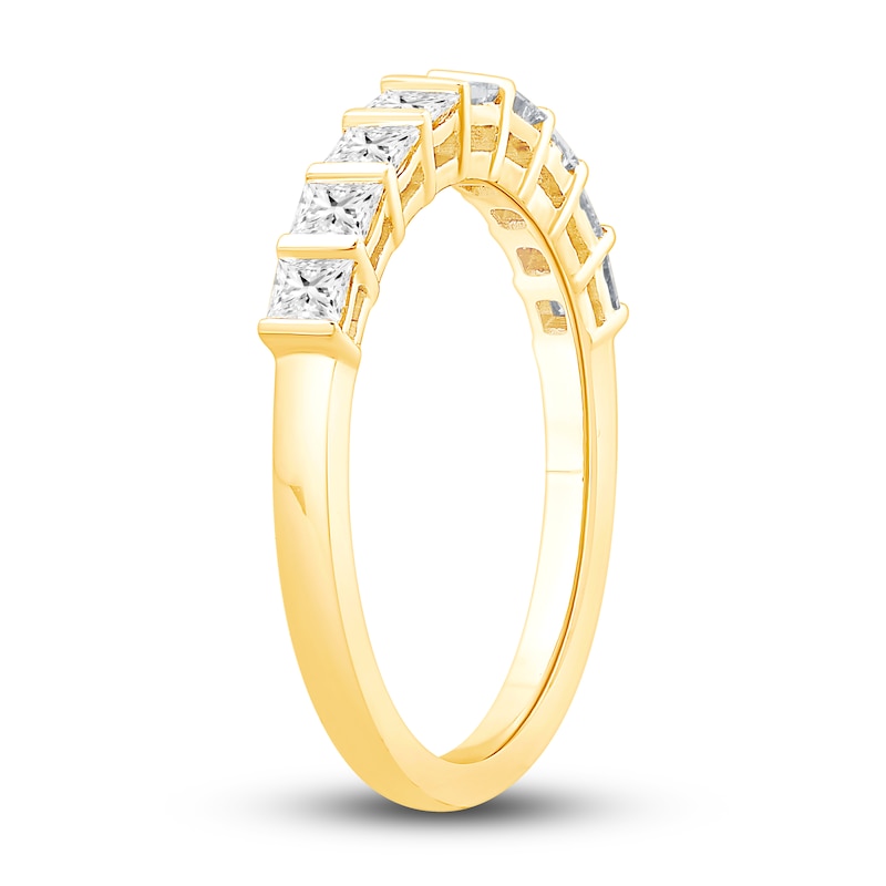 Main Image 2 of Previously Owned Diamond Anniversary Band 7/8 ct tw Princess 14K Yellow Gold