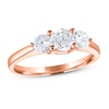 Thumbnail Image 1 of Previously Owned Diamond 3-Stone Ring 1 ct tw Round 14K Rose Gold