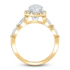 Thumbnail Image 2 of Previously Owned Lab-Created Diamond Engagement Ring 2-1/4 ct tw Pear/Round 14K Yellow Gold