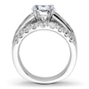 Thumbnail Image 2 of Previously Owned Diamond Engagement Ring Setting 2-1/5 ct tw Round 18K White Gold