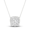 Thumbnail Image 1 of Previously Owned Lab-Created Diamond Necklace 7/8 ct tw Round 14K White Gold