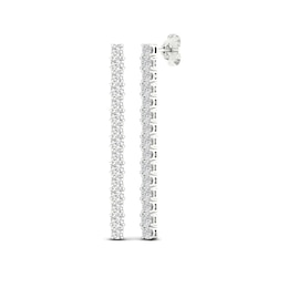 Previously Owned Lab-Created Diamond Drop Earrings 2 ct tw Round 14K White Gold