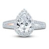 Thumbnail Image 3 of Previously Owned Pnina Tornai Lab-Created Diamond Engagement Ring 2-1/2 ct tw Pear/Round 14K White Gold