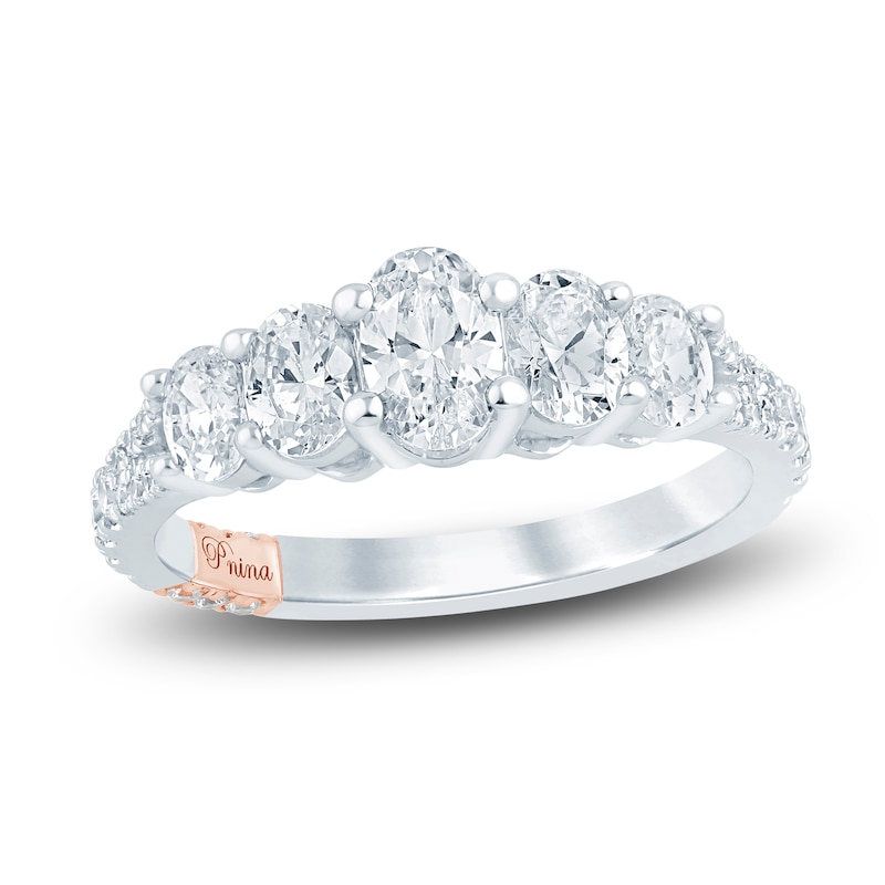 Main Image 1 of Previously Owned Pnina Tornai Diamond Wedding Band 1-1/2 ct tw Oval/Round 14K White Gold