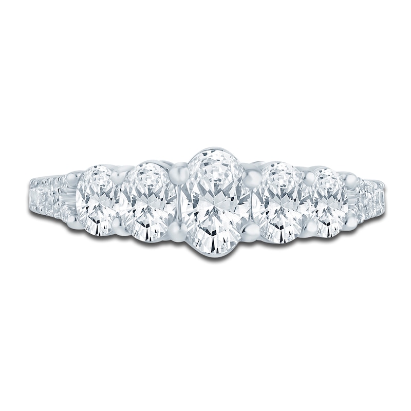 Main Image 3 of Previously Owned Pnina Tornai Diamond Wedding Band 1-1/2 ct tw Oval/Round 14K White Gold