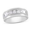 Thumbnail Image 1 of Previously Owned Men's Diamond Anniversary Band 1/2 ct tw Round 14K White Gold